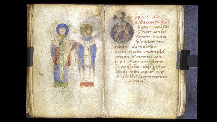 Milano arkivyskupo Arnulfo II (998 - 1018) maldų knyga. British Library