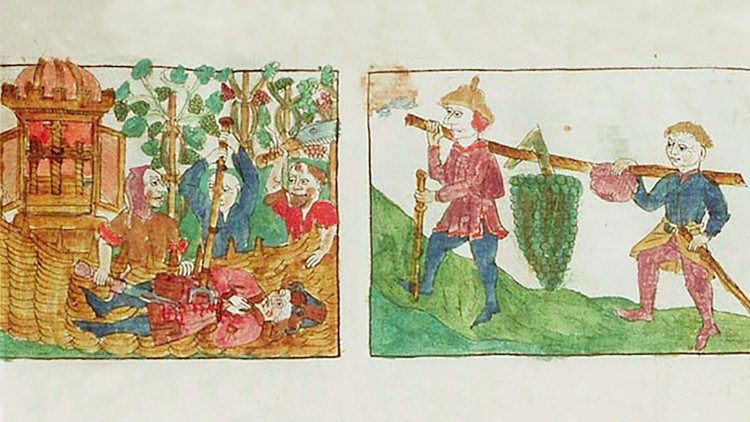 Притча за лозето и лошите работници, Национална библиотека на Холандия 1450.