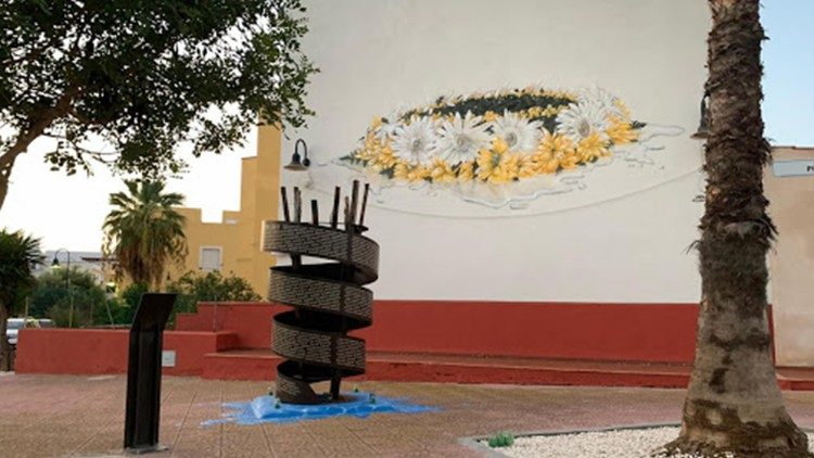 Il memoriale a Lampedusa in ricordo delle vittime del 3 ottobre