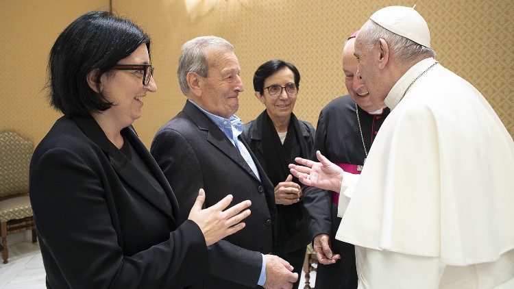 Papež František s rodiči P. Roberta Malgesiniho