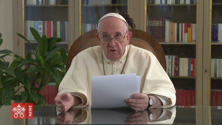Påven Franciskus sände videobudskap till mötet om Global utbildningspakt 