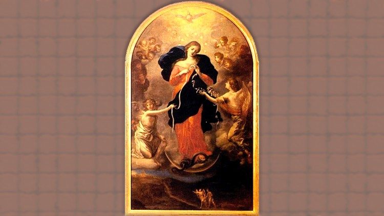Von Augsburg nach Rom: Das Gemälde Maria Knotenlöserin aus St. Peter am Perlach wird den Ausklang des weltweiten Rosenkranzgebets begleiten