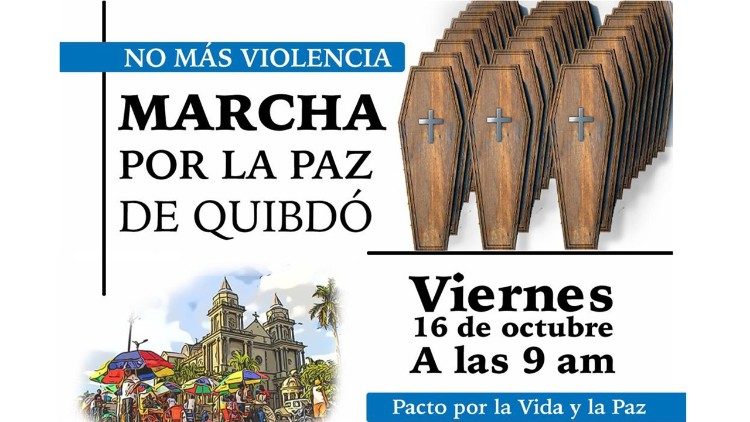 2020.10.16 Colombia, Quibdó, marcha por la paz