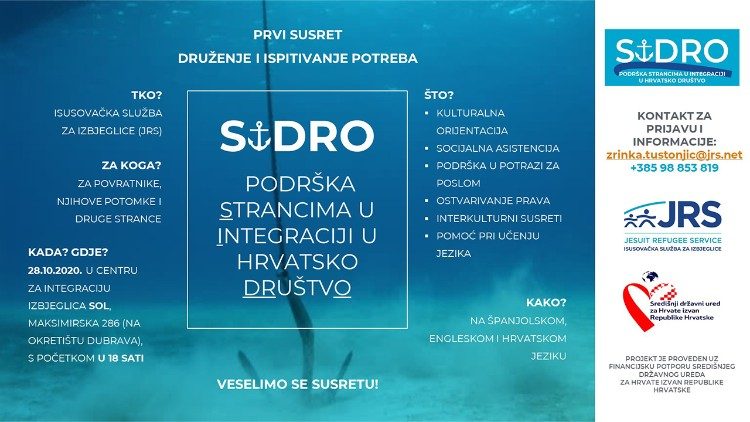 SIDRO - Projekt JRS-a kao podrška strancima u integraciji u hrvatsko društvo