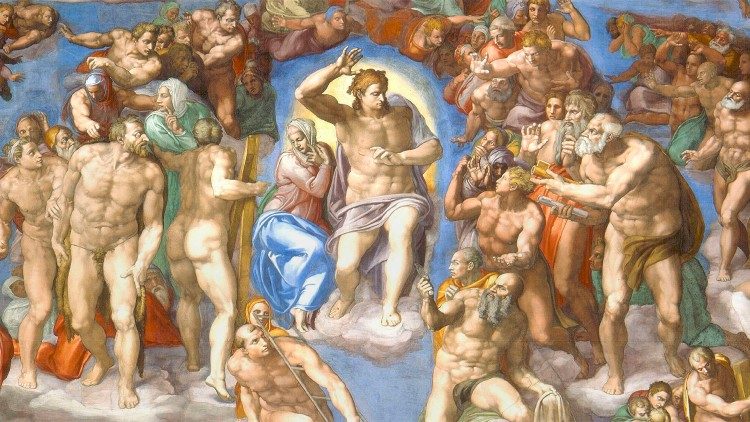Fresko von Michelangelo in der Sixtinischen Kapelle