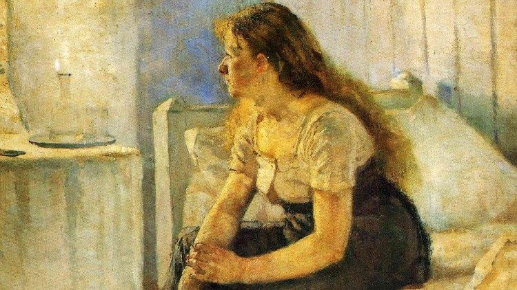 Edvard Munch, Morning (détail), 1884.