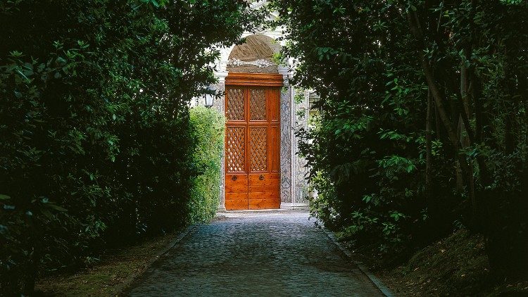 A door into the Casina Pio IV, Vatican Gardens, photo by Nik Barlo jr © Vatican Museums