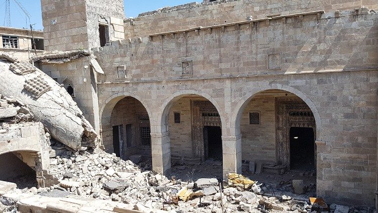 L'église Al-Tahira des Chaldéens de Mossoul vandalisée et pillée par Daesh. 