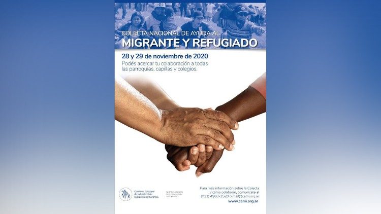 Logotipo de la Colecta promovida por la CEA en favor de los migrantes