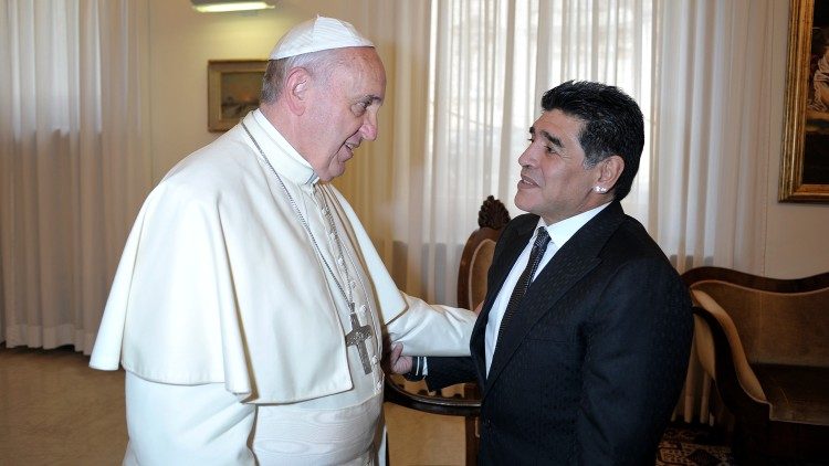 Franziskus und Maradona (04-09-2014)