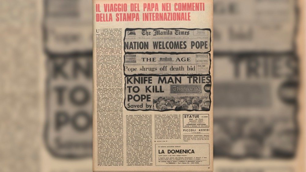 Článok o apoštolskej ceste Pavla VI. v "Osservatore della Domenica" z 13-20 decembra 1970