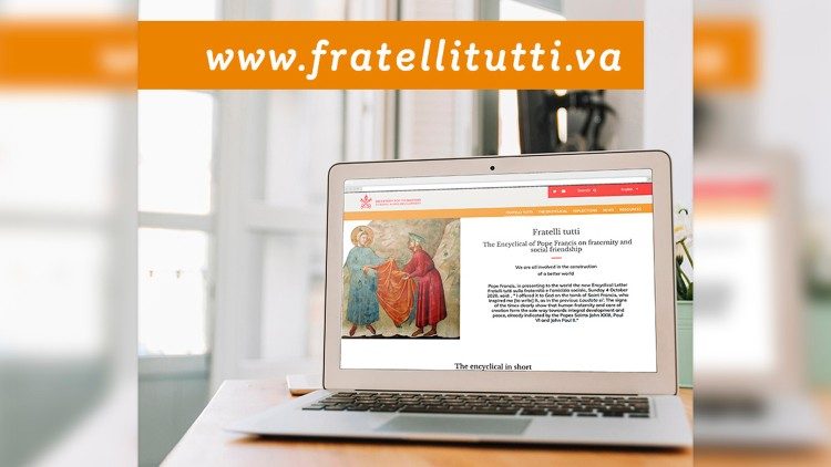 Enciklikai "Fratelli tutti" veltīta mājas lapa