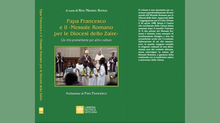 Вокладка кнігі “Папа Францішак і Рымскі Імшал для дыяцэзій Заіра”