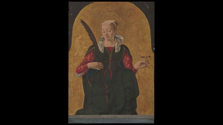 Santa Lucia nel dipinto di Francesco del Cossa databile al 1472-1473 