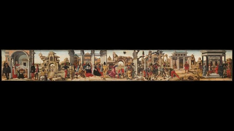 Ercole de' Roberti, Storie di san Francesco Ferrer, Pinacoteca Vaticana 