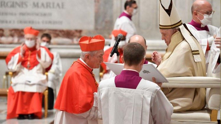 Il cardinale Silvano Maria Tomasi durante la cerimonia del Concistoro di sabato 28 novembre