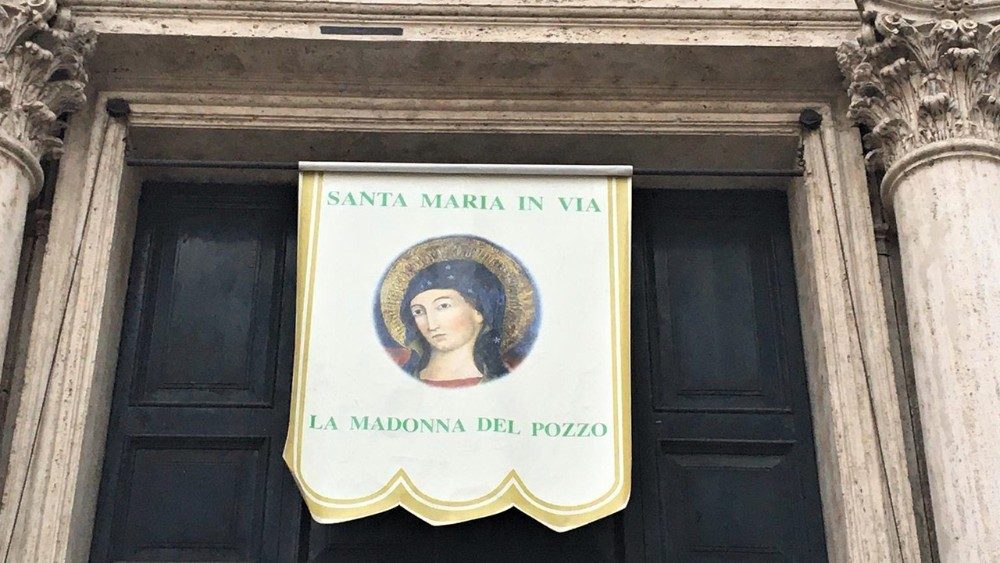 La Madonne du Puits, la Madonna del Pozzo, en l'église Santa Maria in Via de Rome 