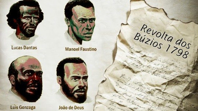 Brasil - Os quatro mártires da Revolta dos Búzios  
