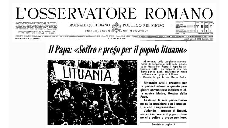 1991 sausio 14-15 d. „L’Osservatore Romano“