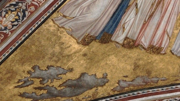 Détail de la fresque de saint François