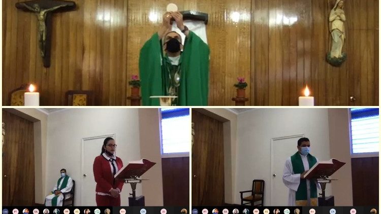 Monseñor Elkin Fernando Álvarez Botero, secretario general de la Conferencia Episcopal de Colombia (CEC), en la eucaristía que presidió el lunes pasado para dar apertura de manera oficial a las labores de la institución.