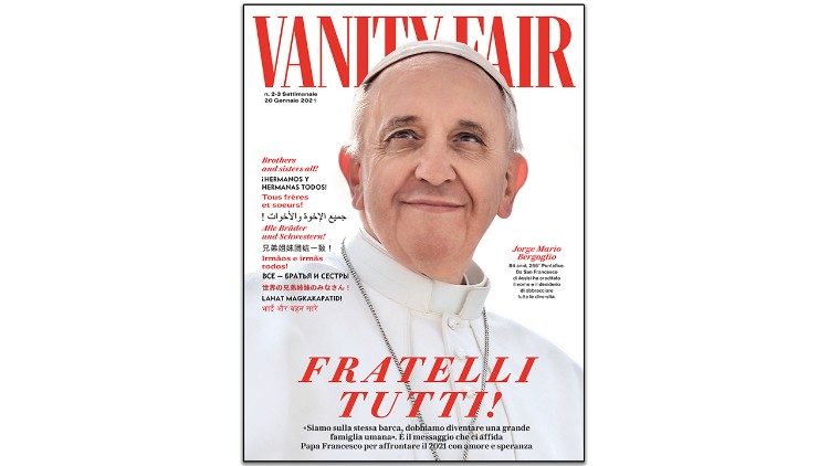 Papst Franziskus auf dem Titel der italienischen Ausgabe von "Vanity Fair"