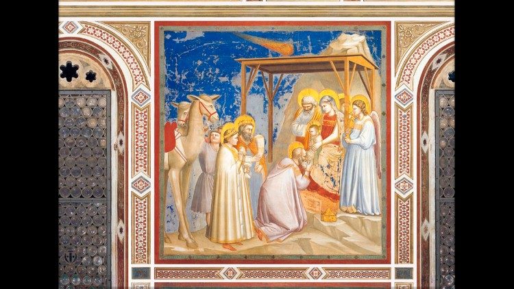 Giotto, L'adoration des mages, chapelle des Scrovegni - Padoue
