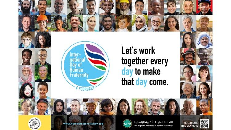 Официалният постер за първия Международен ден  за човешко братство