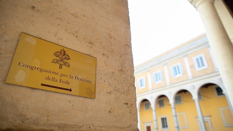 The sign at the entrance to the dicastery