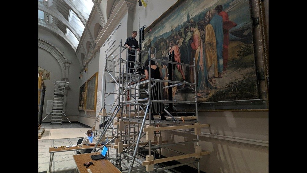 Raphael Cartoons panoramic photography project at V&A   Royal Collection Trust / ? Her Majesty Queen Elizabeth II 2019  Photograph: Victoria & Albert Museum, London 