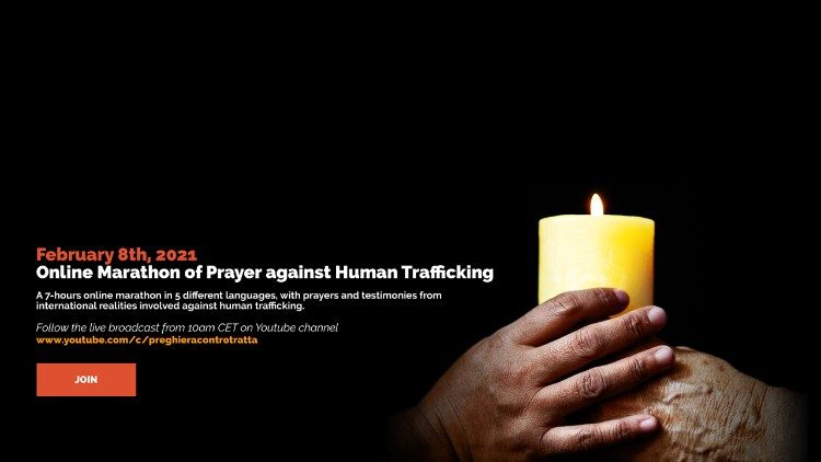 Plakátek ke Dni modliteb za oběti obchodování s lidmi