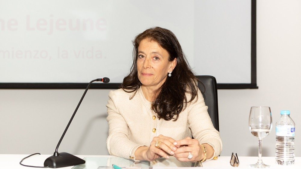 2021.02.08 presidente de la Fundación en España y directora de la Cátedra de Bioética “Jérôme Lejeune” en España,  la Dra. Mónica López Barahona 