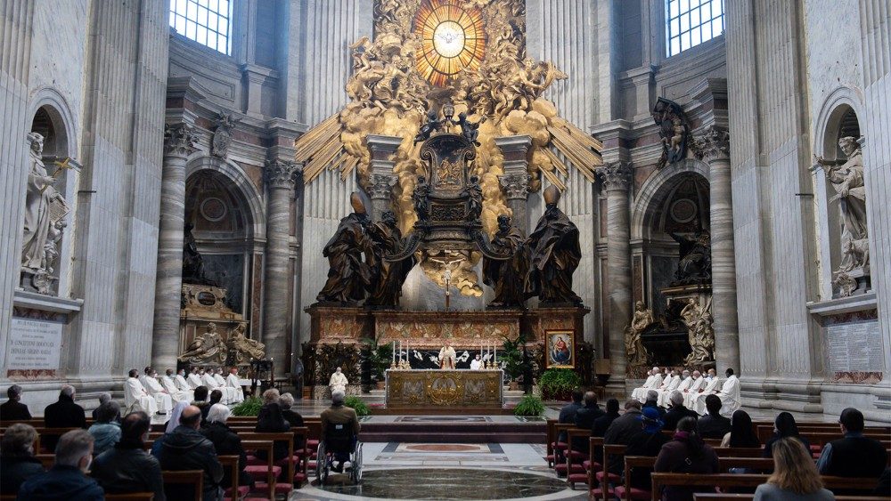 Svätá omša v Bazilike sv. Petra pri príležitosti 90 výročia Vatikánskeho rozhlasu, 12. feb. 2021