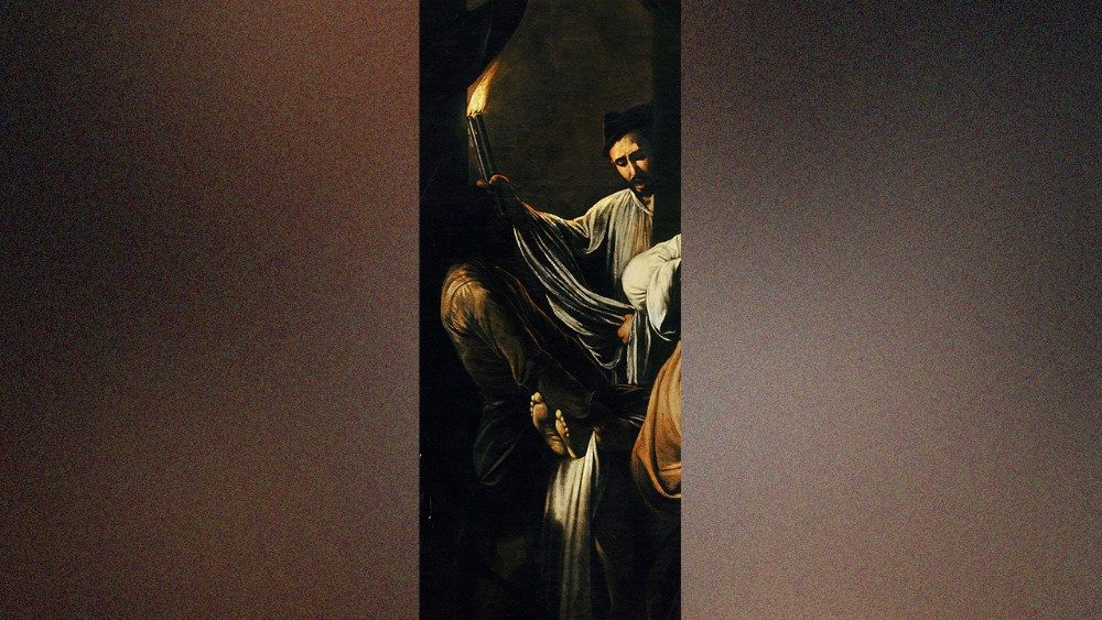 Caravaggio, Sette Opere di Misericordia, 1606-1607, olio su tela, Pio Monte della Misericordia, Napoli
