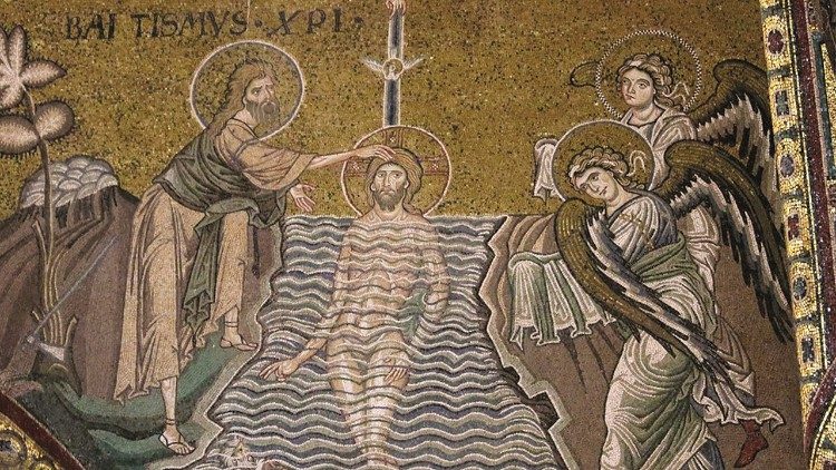 Il Battesimo di Gesù nei mosaici di Monreale