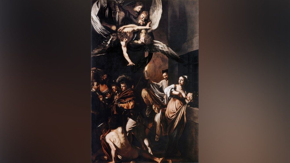 Caravaggio, Sette Opere di Misericordia, 1606-1607, olio su tela, Pio Monte della Misericordia, Napoli
