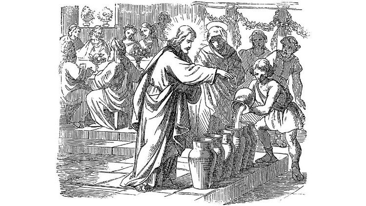 Wunder Jesu bei der Hochzeit von Kana