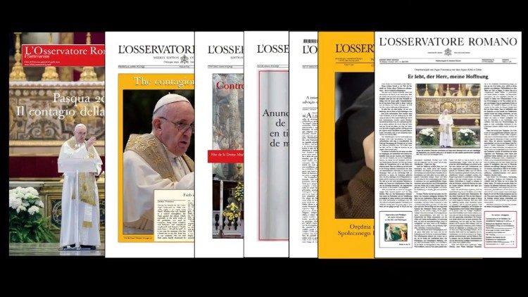 L'Osservatore Romano nelle diverse edizioni linguistiche