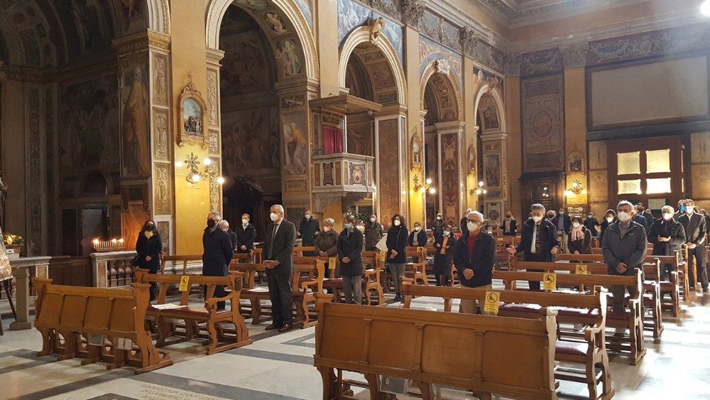 Rím, Karmelitánsky kostol Santa Maria in Traspontina, 1. marca 2021