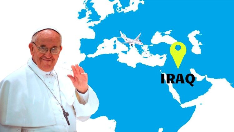 Påven Franciskus uttrycker hopp inför sin apostoliska resa till Irak: "Ett nytt steg framåt i syskonskapet", sa han vid allmänna audiensen 3 mars.  