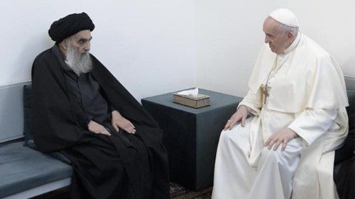 교황과 알 시스타니의 만남, 이라크와 중동의 평화 염원