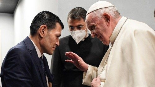 Papst Franziskus trifft Vater des kleinen Alan Kurdi