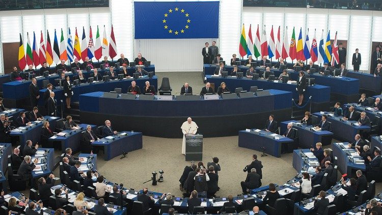 Выступление в Европейском парламенте