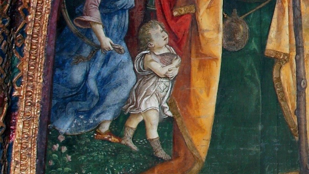 Pinturicchio and assistants, The Visitation, fresco, 1492-1494, Borgia Apartments, Room of the Saints © Musei Vaticani