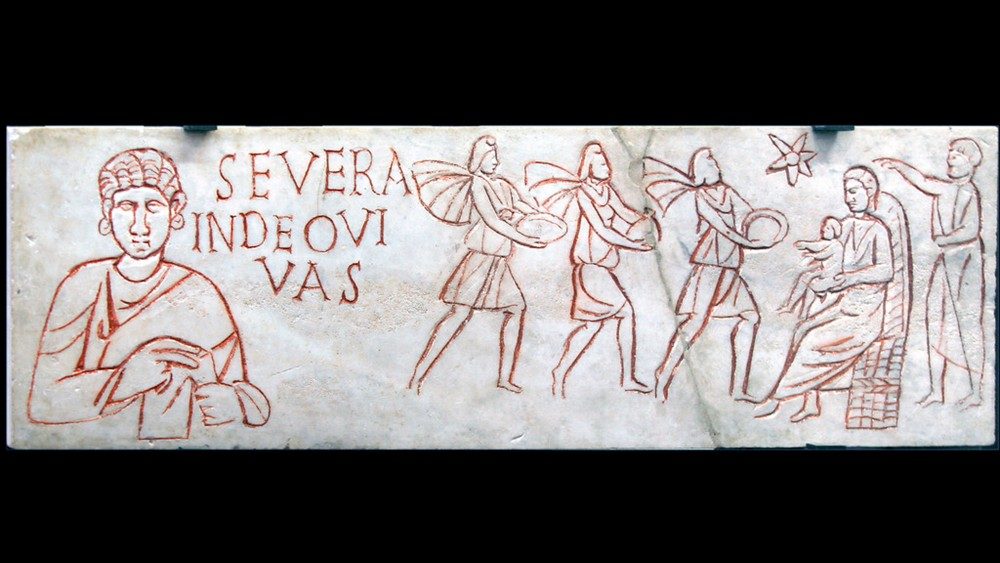 塞維拉的碑文，公元330年，梵蒂岡博物館庇護公教博物館