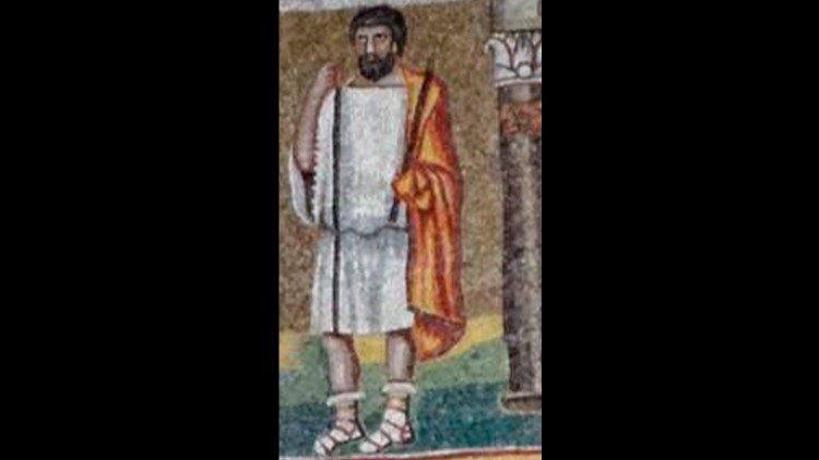 Св. Йосиф, детайл от музайката в базилика "Санта Мария Маджоре"