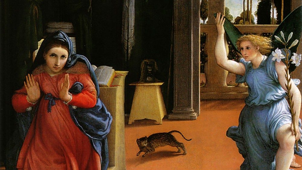 Lorenzo Lotto, L'Annunciazione, 1527, Museo Civico, Recanati
