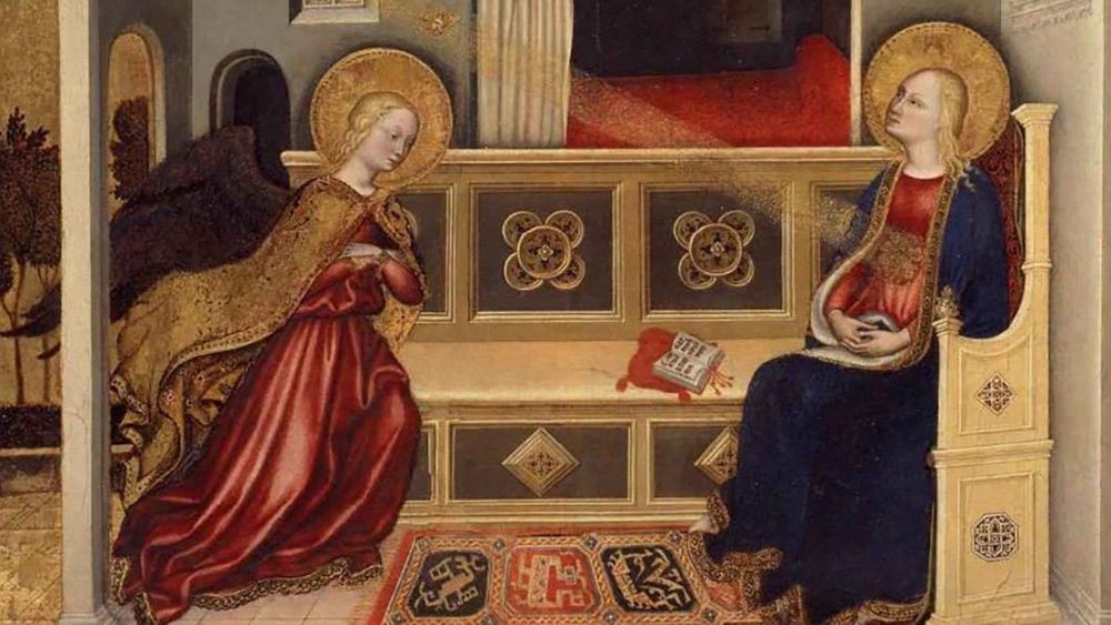 Bottega di Gentile da Fabriano, L'Annunciazione, 1425 ca., Pinacoteca Vaticana, Musei Vaticani