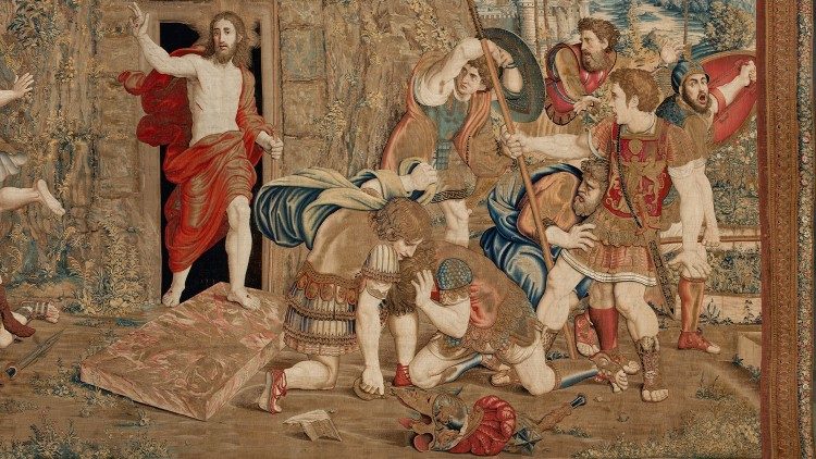 Auferstehung Christi: Wandteppich aus den Vatikanischen Museen