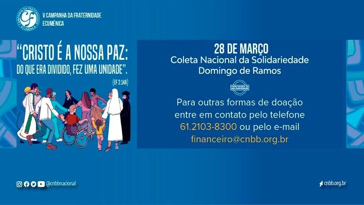 : Coleta de Solidariedade no Domingo de Ramos